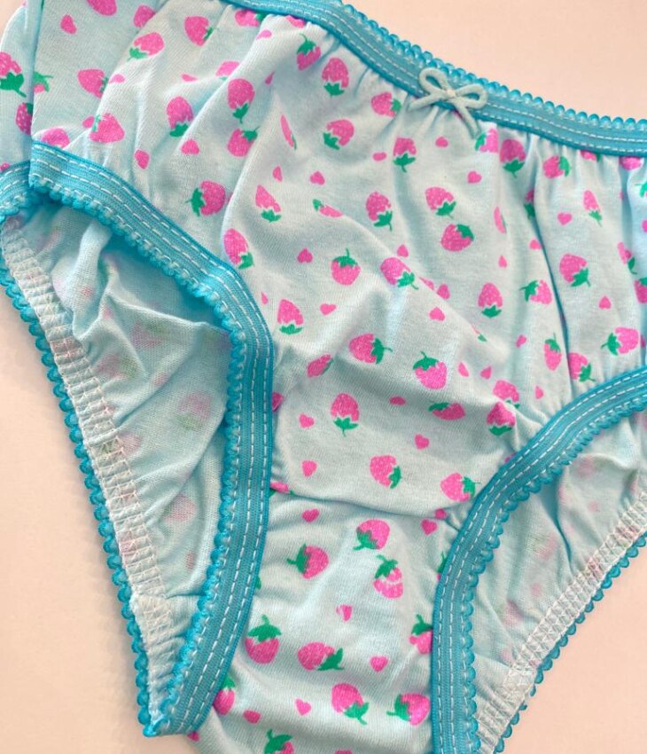 fernandaramoskids com br Kit Calcinha Infantil Feminina Estampada Lilás, Azul e Rosa6
