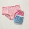 Kit Calcinha Infantil Feminina Rosa e Azul com Lacinho Fernanda Ramos Kids