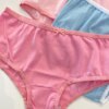 fernandaramoskids com br Kit Calcinha Infantil Feminina Rosa e Azul com Lacinho4