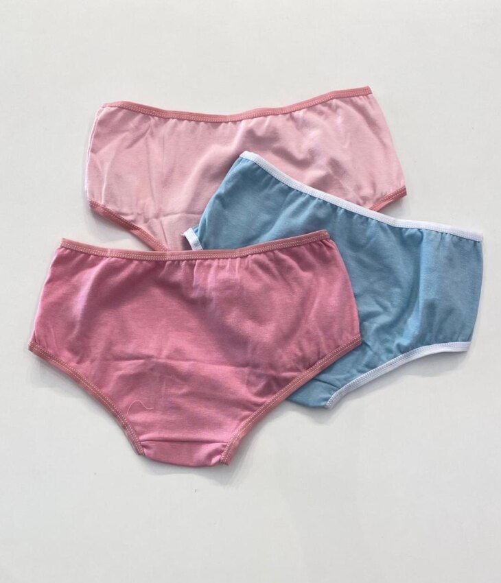 fernandaramoskids com br Kit Calcinha Infantil Feminina Rosa e Azul com Lacinho7