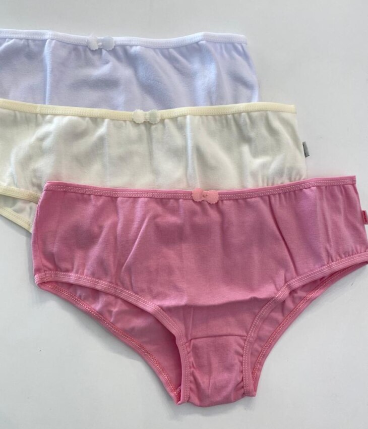 fernandaramoskids com br Kit com 3 Calcinhas Infantil Feminina Coloridas3