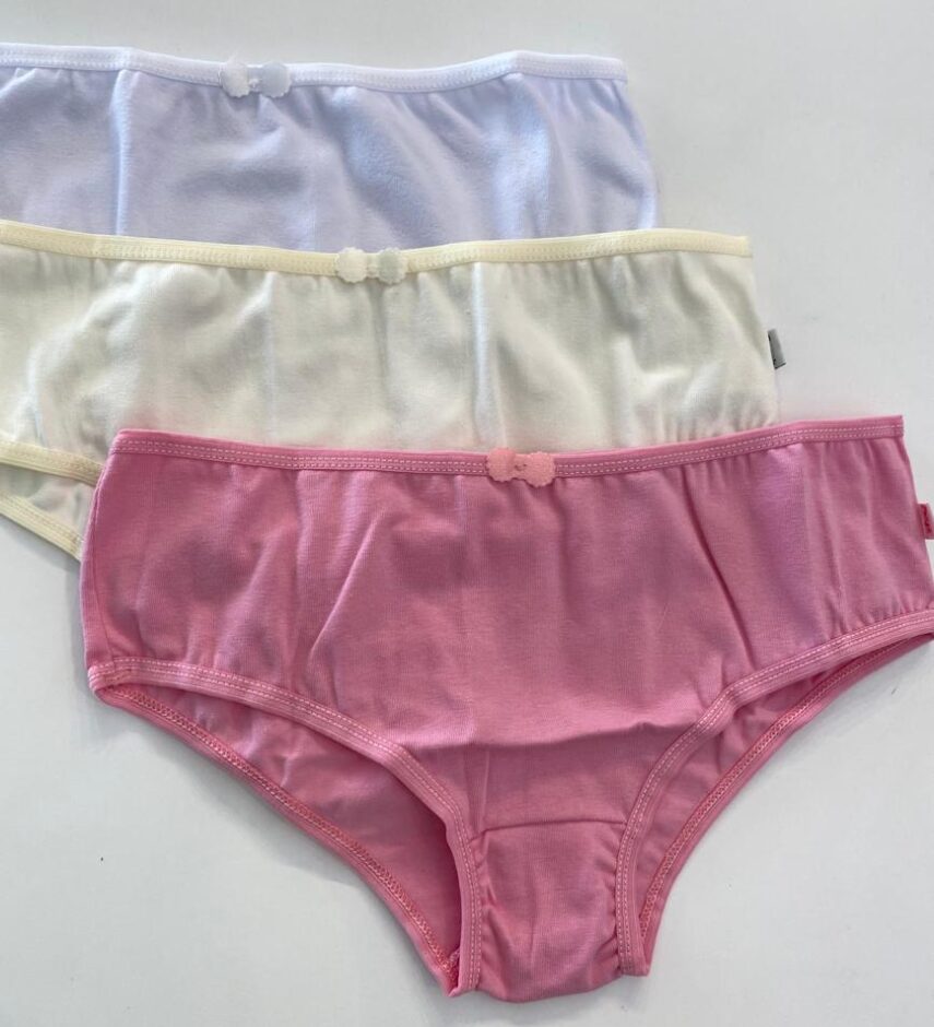 fernandaramoskids com br Kit com 3 Calcinhas Infantil Feminina Coloridas3