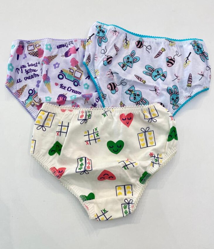 fernandaramoskids com br Kit com 3 Calcinhas Infantil Feminina Estampadas7