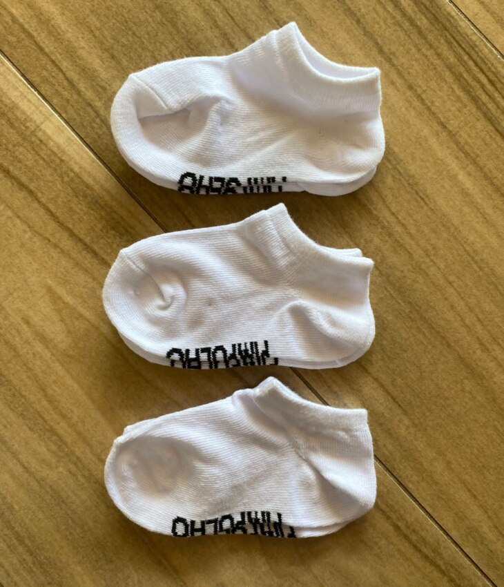 Kit Meia Invisível Masculina Branca Fernanda Ramos Kids