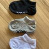 Kit Meia Invisível Masculina Preta, Cinza e Branca Fernanda Ramos Kids