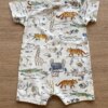 fernandaramoskids com br Macaquinho Infantil Masculino Manga Curta Off White Estampado1