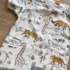 fernandaramoskids com br Macaquinho Infantil Masculino Manga Curta Off White Estampado2