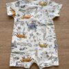 fernandaramoskids com br Macaquinho Infantil Masculino Manga Curta Off White Estampado3