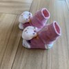 fernandaramoskids com br Meia Infantil Feminina Antiderrapante Rosé com Bichinho2