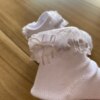 fernandaramoskids com br Meia Infantil Feminina Branca com Detalhe em Renda2