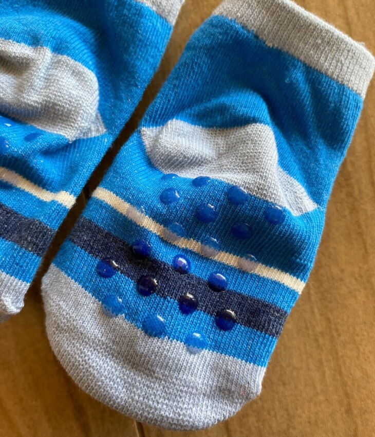 fernandaramoskids com br Meia Infantil Masculina Antiderrapante Azul com Gatinho6