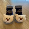 fernandaramoskids com br Meia Infantil Masculina Antiderrapante Azul Marinho com Ursinho1