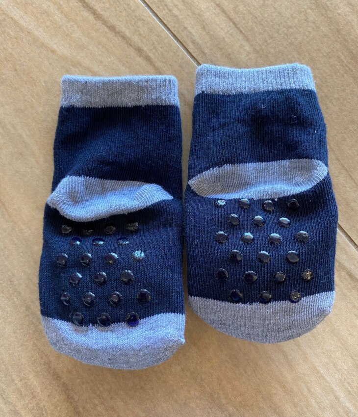 fernandaramoskids com br Meia Infantil Masculina Antiderrapante Azul Marinho com Ursinho5