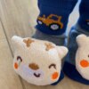 fernandaramoskids com br Meia Infantil Masculina Antiderrapante Cinza com Bichinho1