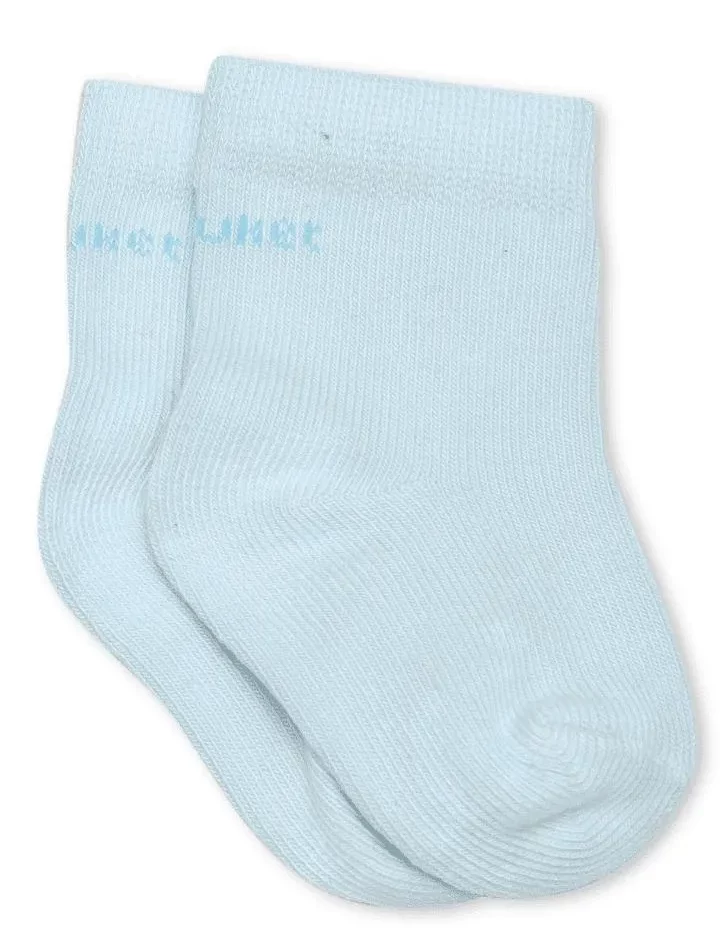 Meia Infantil Masculina Soquete Azul Claro Fernanda Ramos Kids
