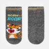 Meia Infantil Masculina Soquete Roar Cinza Fernanda Ramos Kids