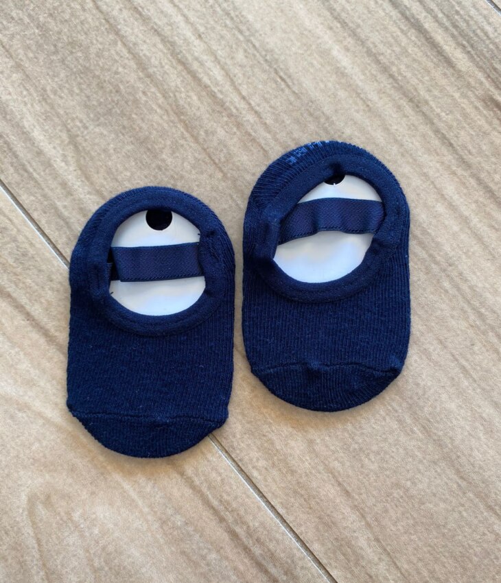 fernandaramoskids com br Meia Infantil Sapatilha Azul Marinho4