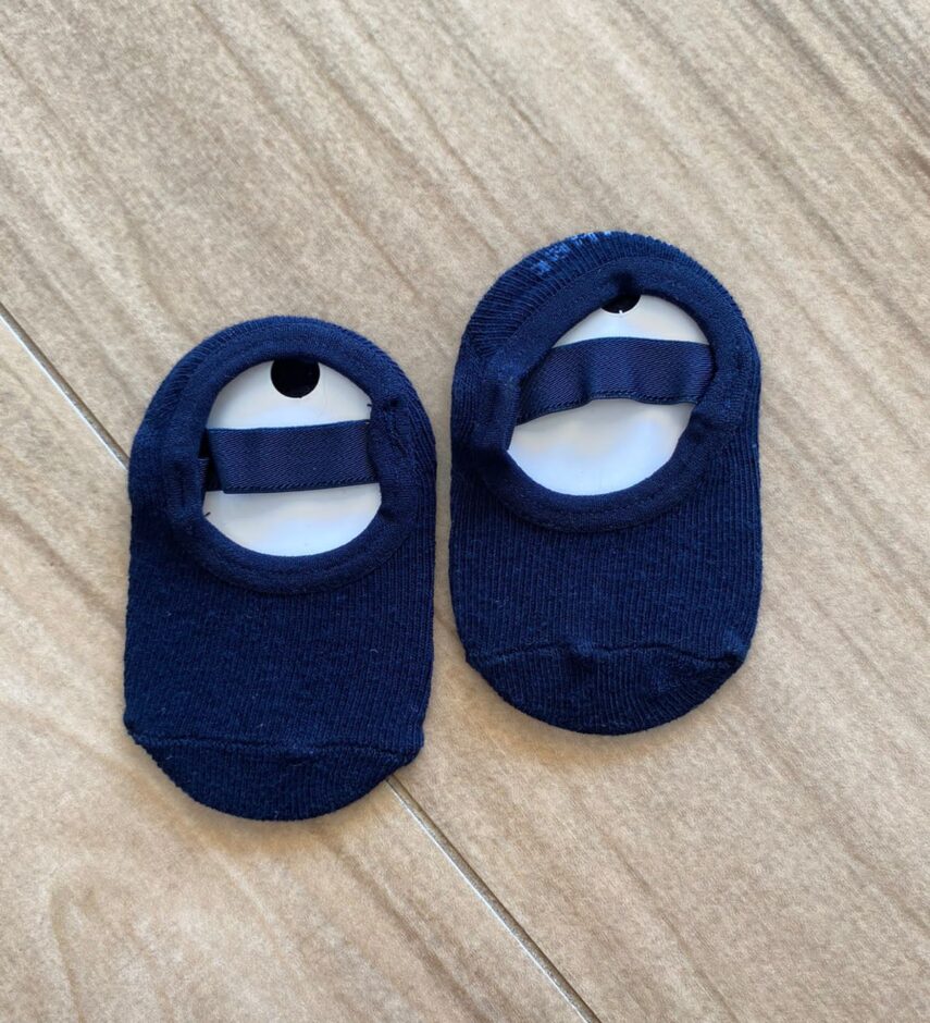 fernandaramoskids com br Meia Infantil Sapatilha Azul Marinho4