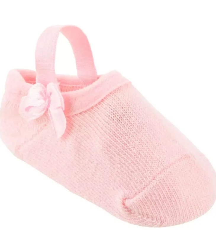 Meia Infantil Sapatilha Feminina Antiderrapante Rosa Fernanda Ramos Kids