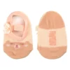 Meia Infantil Sapatilha Feminina Salmão Estampada Fernanda Ramos Kids