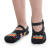 Meia Infantil Sapatilha Masculina Antiderrapante Preta Estampada Fernanda Ramos Kids