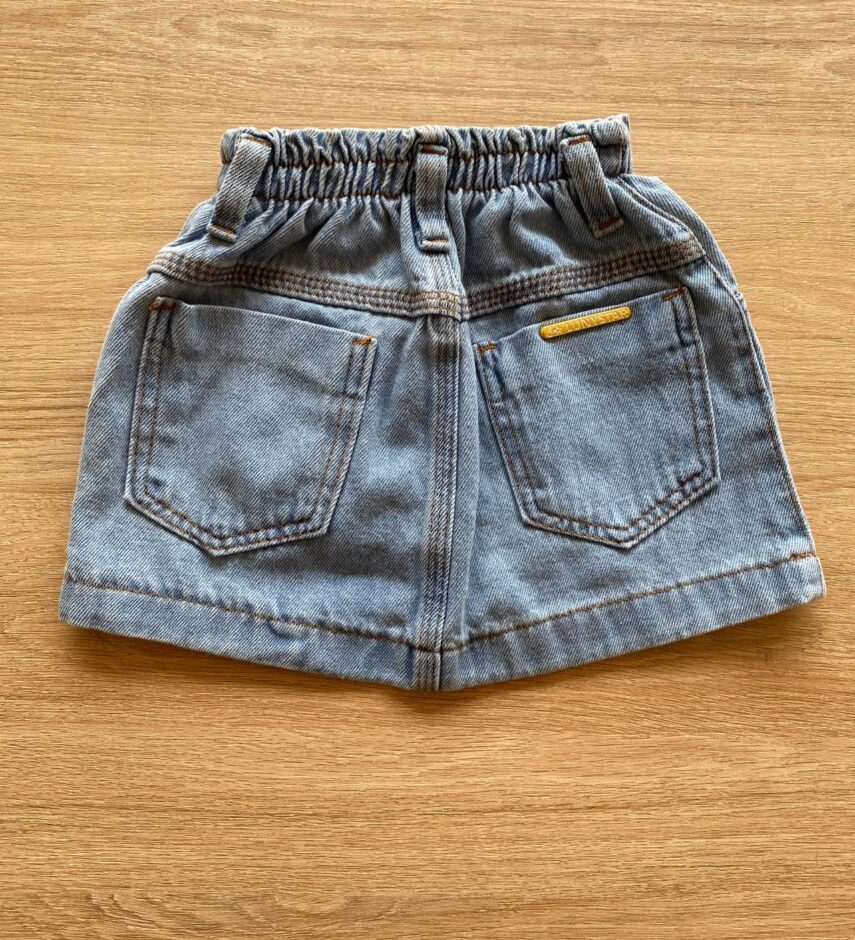 fernandaramoskids com br Saia Infantil Feminina Jeans Curta com Dois Botões2