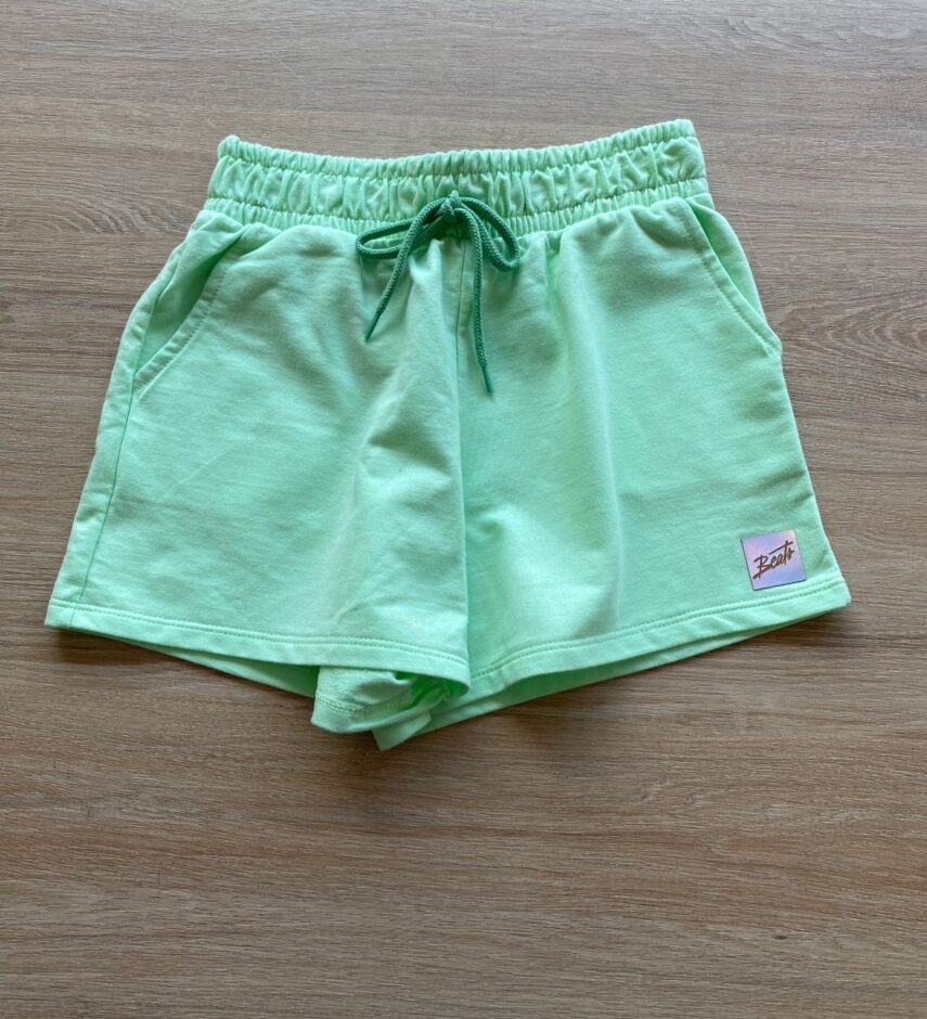 Short Infantil Feminino Juvenil com Bolsos Verde Fernanda Ramos kids