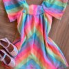 fernandaramoskids com br Vestido Infantil Feminino Chiffon Colorido Neon1