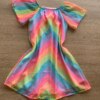 fernandaramoskids com br Vestido Infantil Feminino Chiffon Colorido Neon2