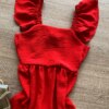 fernandaramoskids com br Vestido Infantil Feminino Curto Vermelho com Amarração Atrás1