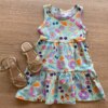 fernandaramoskids com br Vestido Infantil Feminino Estampado Fundo Verde Menta1