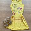 Vestido Infantil Feminino Evasê Amarelo Estampado Fernanda Ramos Kids