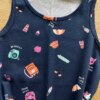 fernandaramoskids com br Vestido Infantil Feminino Evasê Estampado Fundo Azul Marinho1