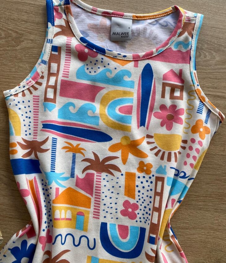 fernandaramoskids com br Vestido Infantil Feminino Evasê Estampado Fundo Off White2