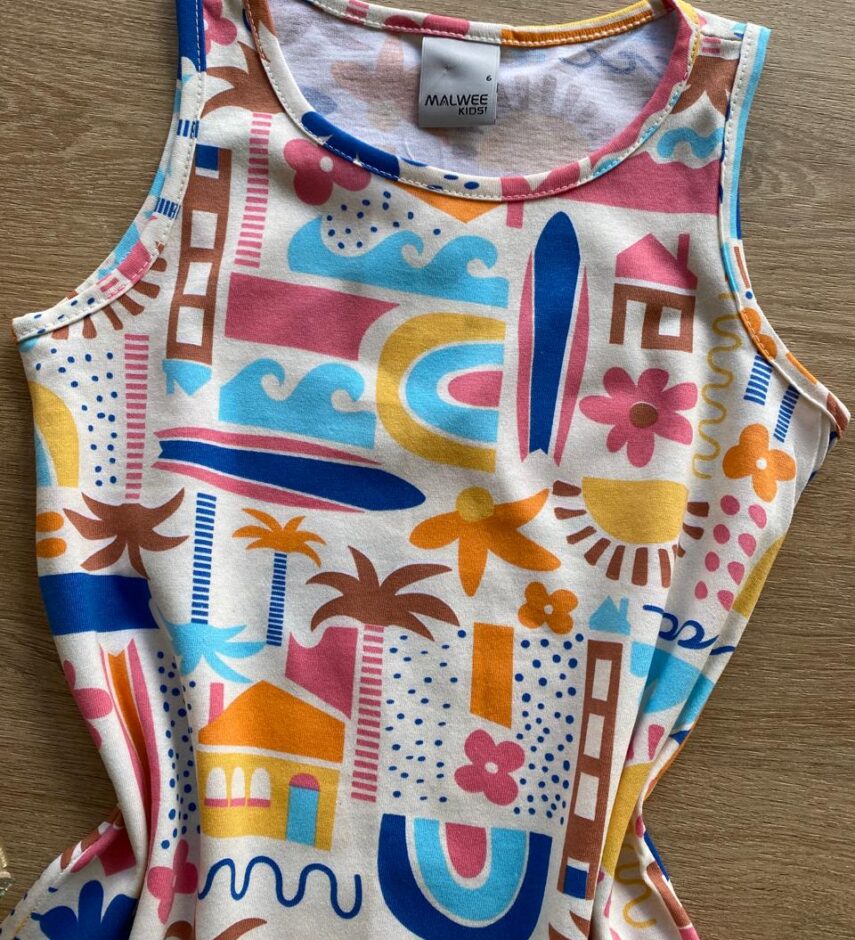 fernandaramoskids com br Vestido Infantil Feminino Evasê Estampado Fundo Off White2