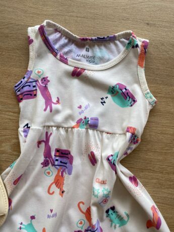fernandaramoskids com br Vestido Infantil Feminino Evasê Off White Estampado1