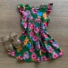 fernandaramosstore com br Vestido Infantil Feminino Manga Babado Estampado Fundo Verde1