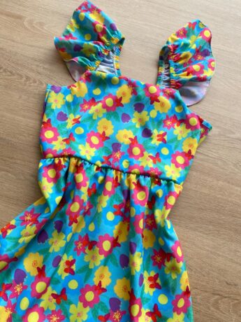 fernandaramoskids com br Vestido Infantil Feminino Manga com Babado Estampa Floral1