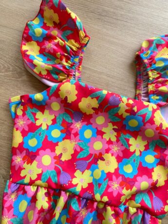 fernandaramoskids com br Vestido Infantil Feminino Manga com Babado Estampado Fundo Pink1