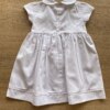 fernandaramoskids com br Vestido Infantil Feminino Manga Curta Branco com Detalhe de Pérolas2