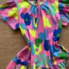 fernandaramoskids com br Vestido Infantil Feminino Manga Curta Estampado Rosa Neon1