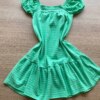 fernandaramoskids com br Vestido Infantil Feminino Manga Curta Verde Claro2