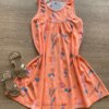 fernandaramoskids com br Vestido Infantil Feminino Regata Estampado Fundo Laranja Neon1