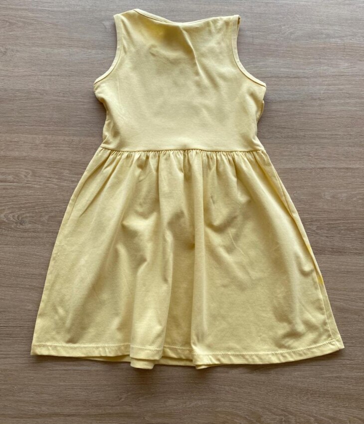 fernandaramoskids com br Vestido Infantil Feminino Rodado Amarelo Estrelas2