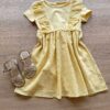 Vestido Infantil Feminino Rodado Laise Amarelo Fernanda Ramos Kids
