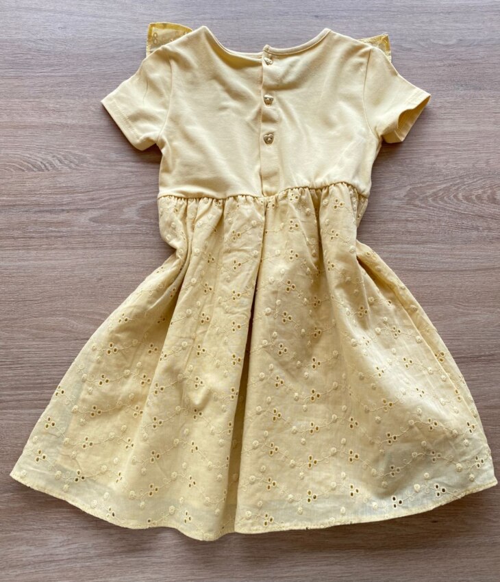 fernandaramoskids com br Vestido Infantil Feminino Rodado Laise Amarelo2