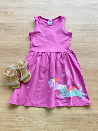 Vestido Infantil Feminino Rodado Lilás Fernanda Ramos Kids