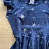fernandaramoskids com br Vestido Infantil Feminino Rodado Manga Babado Azul Estampado1