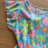 fernandaramoskids com br Vestido Infantil Feminino Rodado Manga Curta Azul Estampado1
