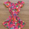fernandaramoskids com br Vestido Infantil Feminino Soltinho Estampado Pink Flúor3